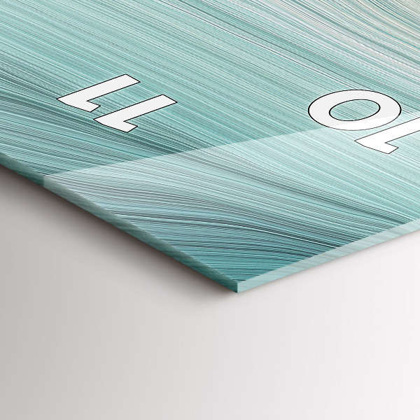 Vertical wall clock Wave abstraction