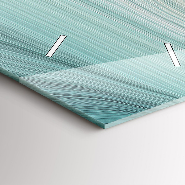 Vertical wall clock Wave abstraction