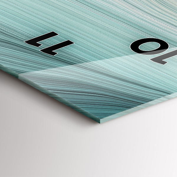 Vertical wall clock Wave abstraction