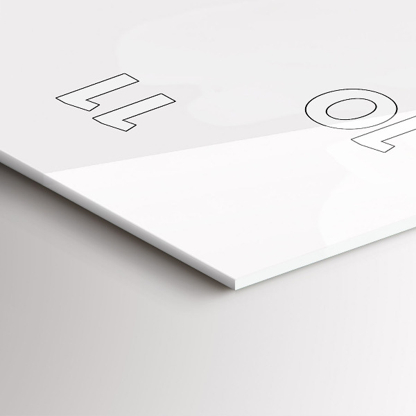 Vertical wall clock Peony flowers