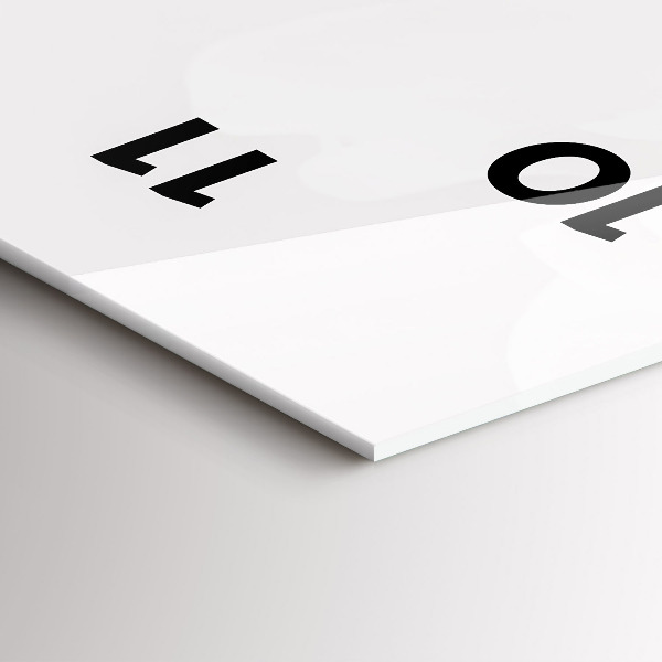 Vertical wall clock Peony flowers