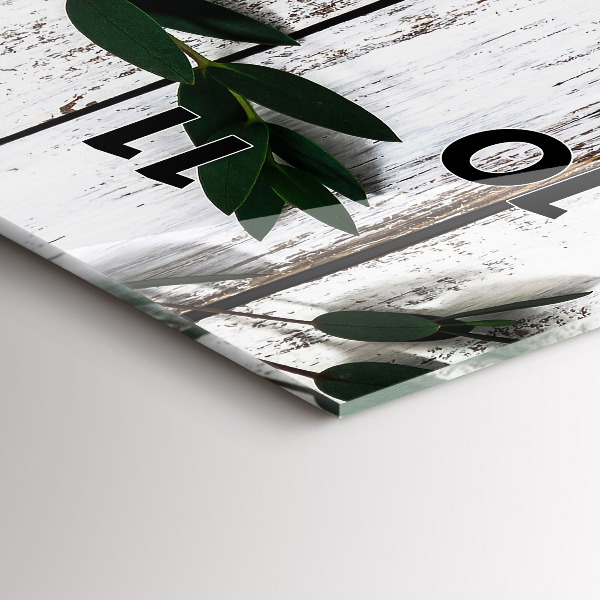 Vertical wall clock Light wooden boards