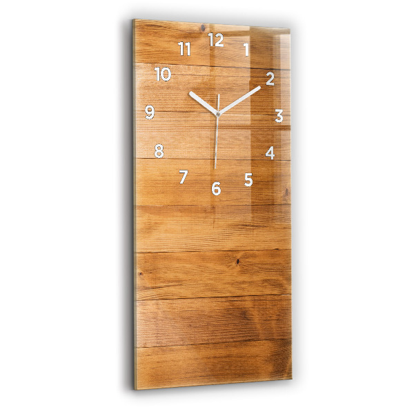 Vertical wall clock Wooden boards