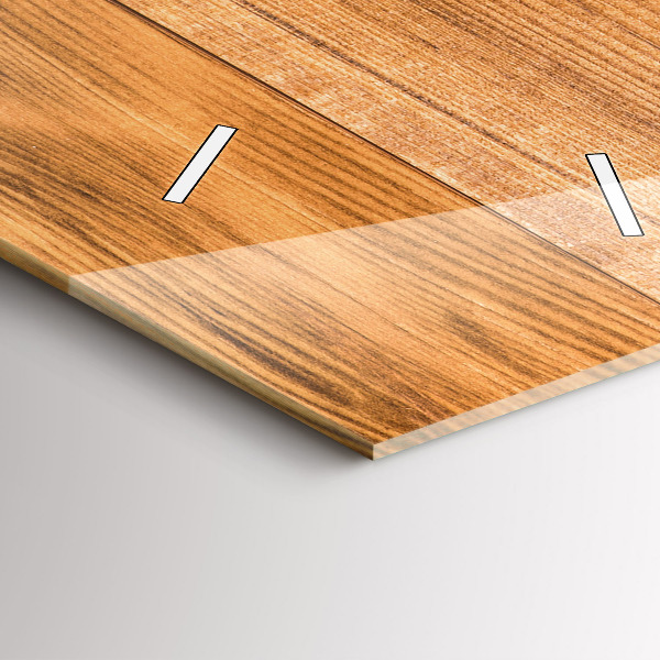 Vertical wall clock Wooden boards