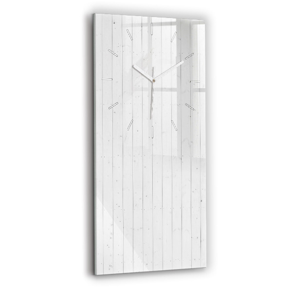 Vertical wall clock Wooden panels pattern