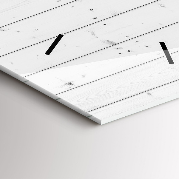 Vertical wall clock Wooden panels pattern