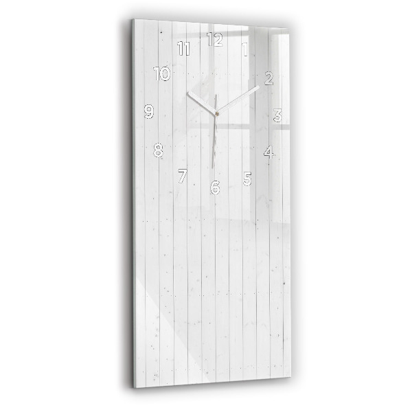 Vertical wall clock Wooden panels pattern