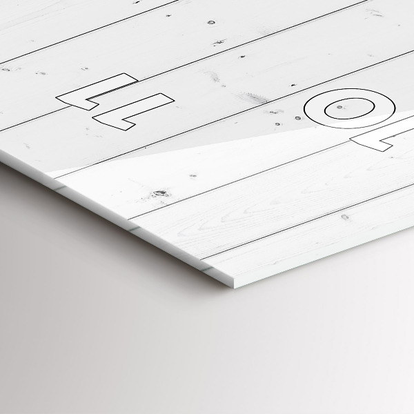 Vertical wall clock Wooden panels pattern