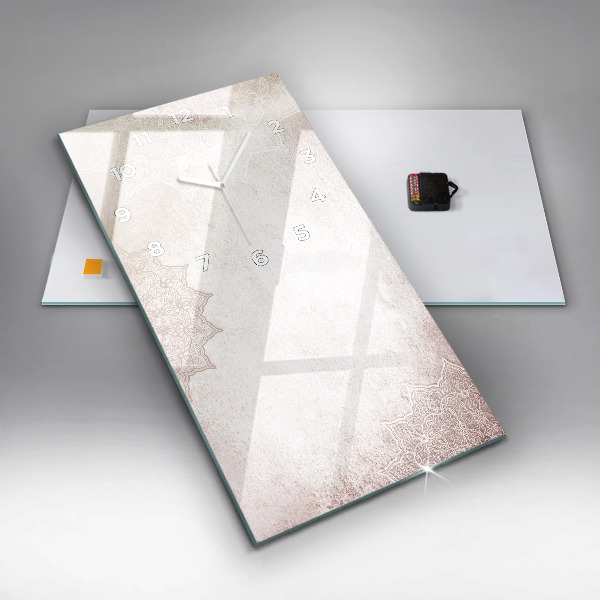 Vertical wall clock Decorative pattern