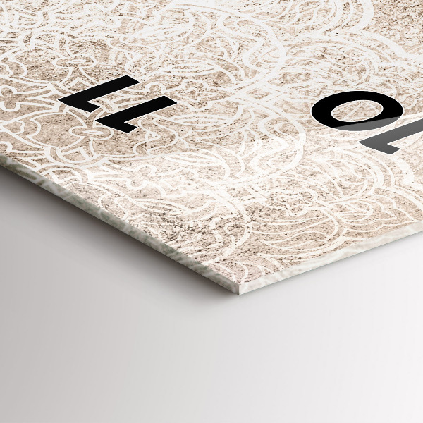 Vertical wall clock Decorative pattern