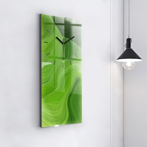 Vertical wall clock Modern waves