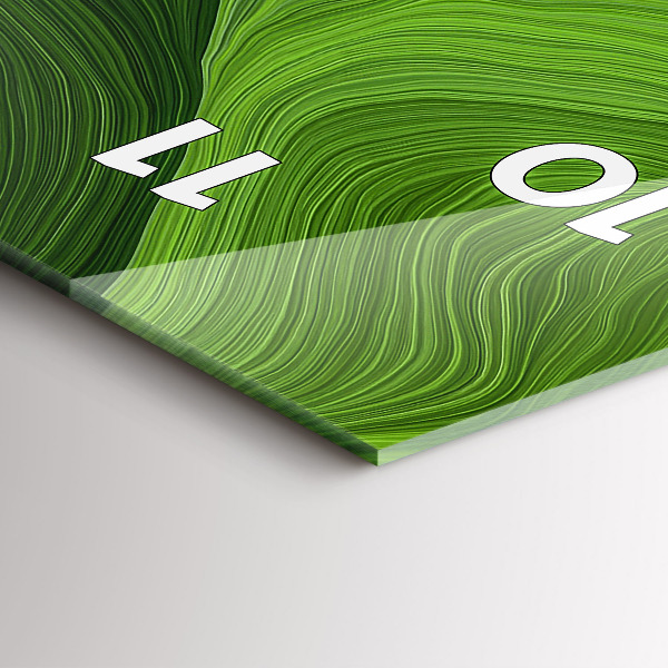 Vertical wall clock Modern waves