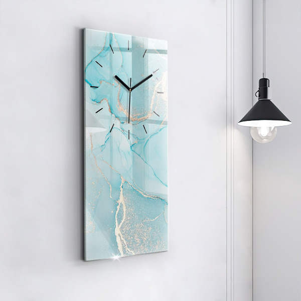 Vertical wall clock Decorative marble