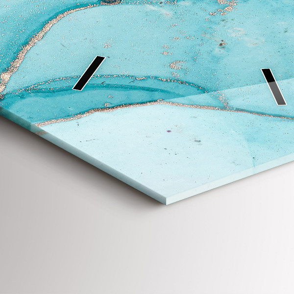 Vertical wall clock Decorative marble