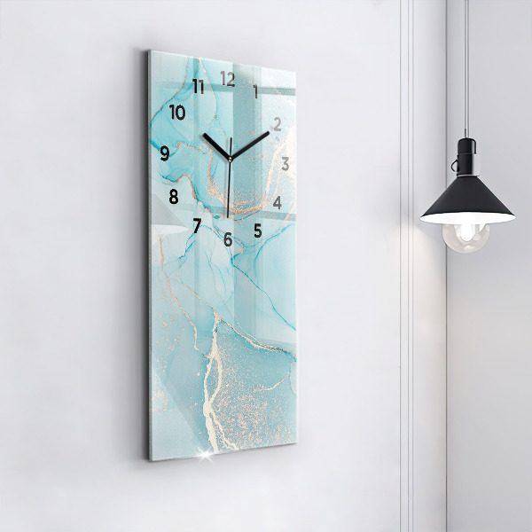 Vertical wall clock Decorative marble