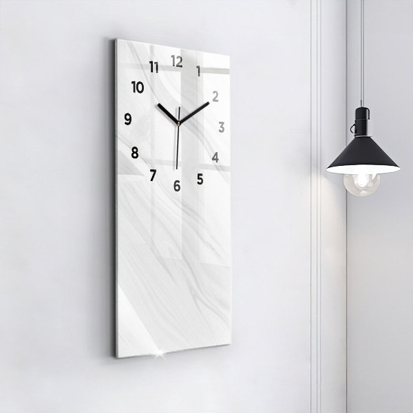 Vertical wall clock Decorative marble