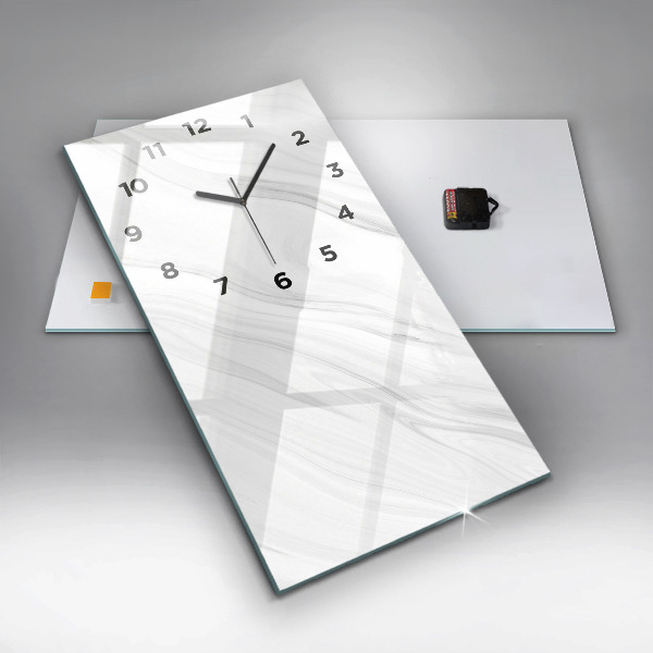 Vertical wall clock Decorative marble