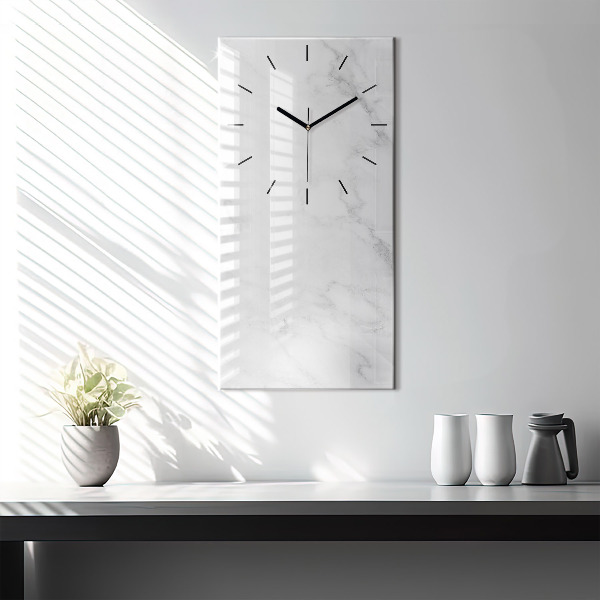 Vertical wall clock Elegant marble