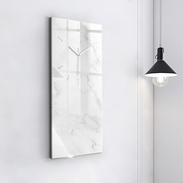 Vertical wall clock Elegant marble