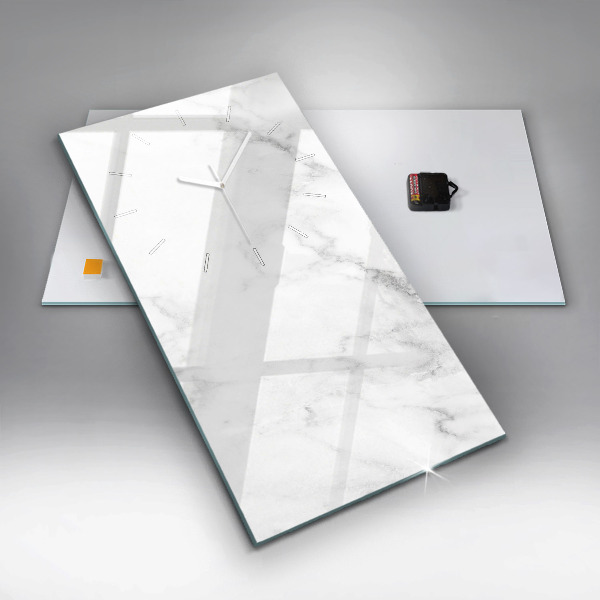 Vertical wall clock Elegant marble