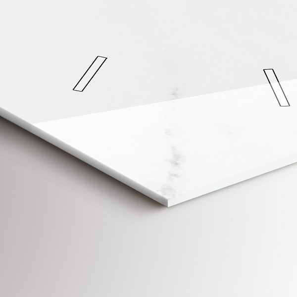 Vertical wall clock Elegant marble