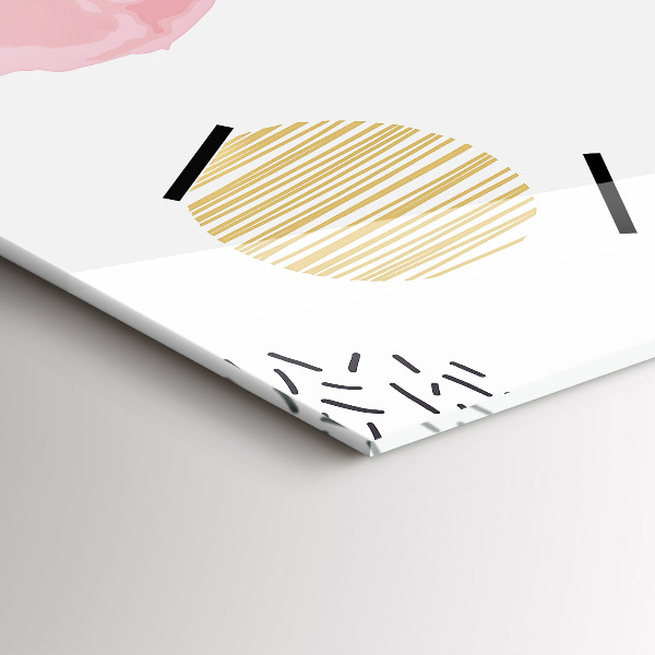 Vertical wall clock Geometric pattern