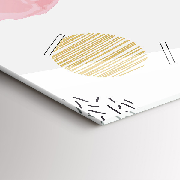 Vertical wall clock Geometric pattern