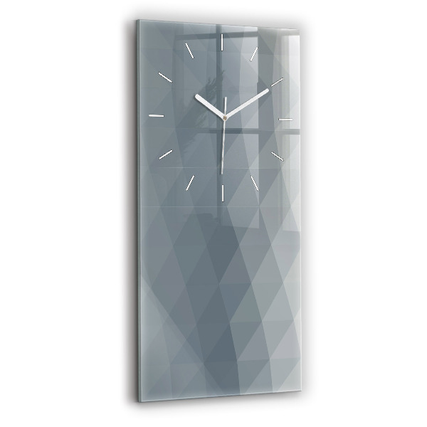 Vertical wall clock Gray abstraction