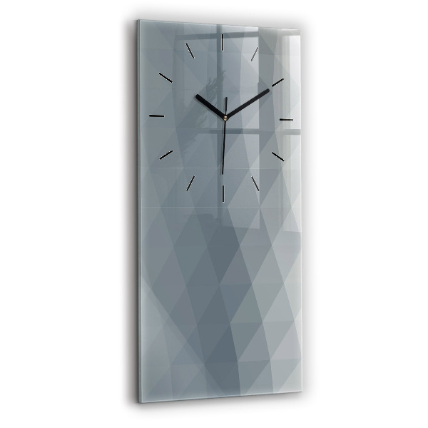 Vertical wall clock Gray abstraction