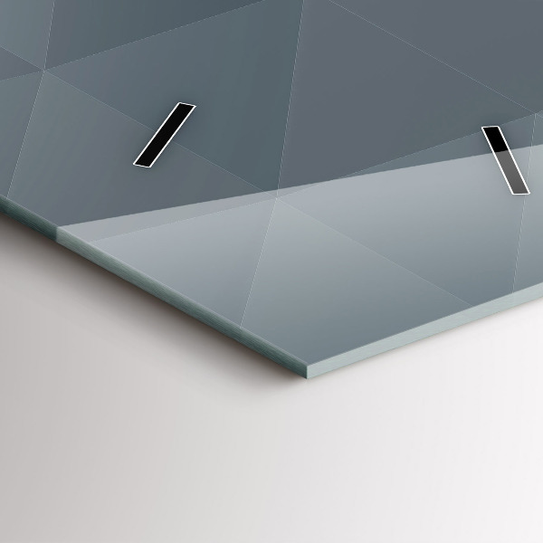 Vertical wall clock Gray abstraction