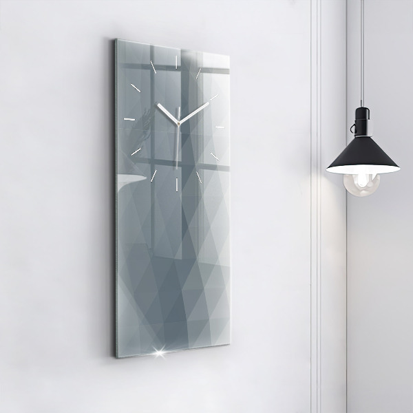 Vertical wall clock Gray abstraction