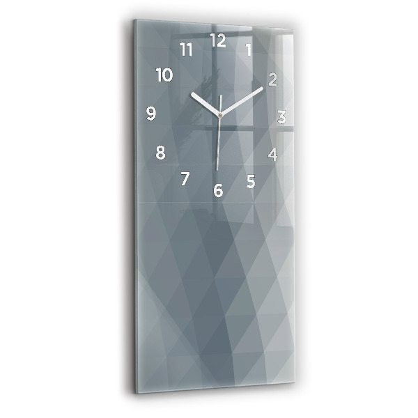 Vertical wall clock Gray abstraction