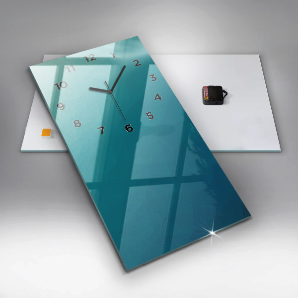 Vertical wall clock Sea abstraction