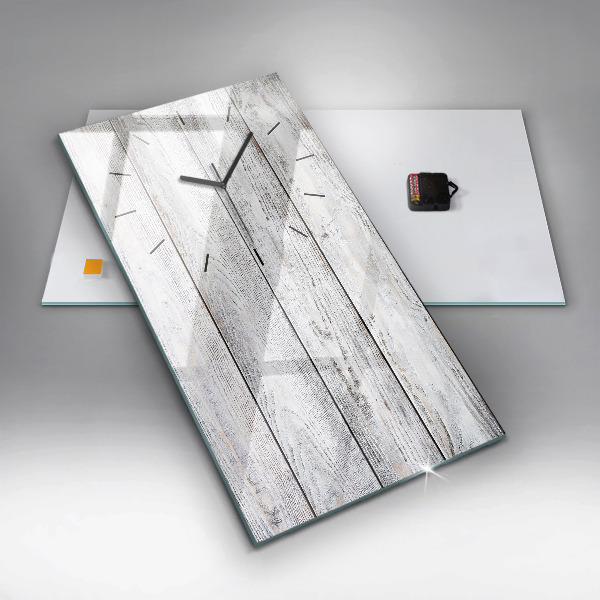 Vertical wall clock Painted boards