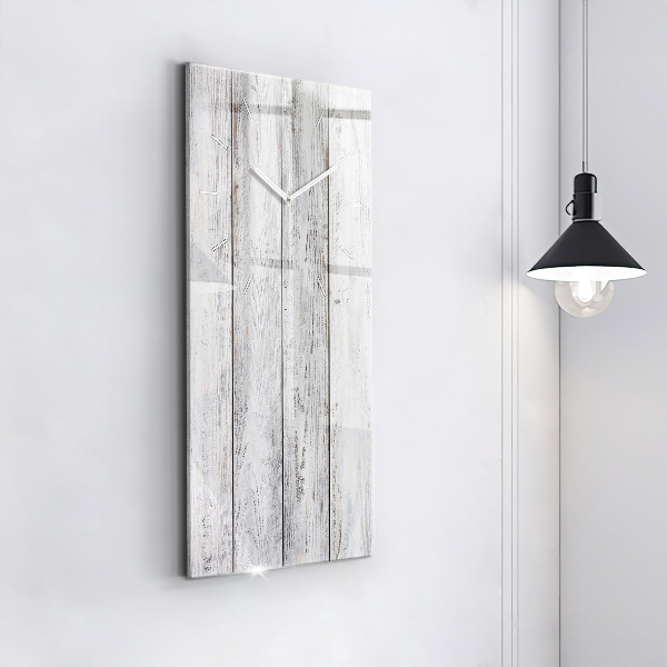 Vertical wall clock Painted boards