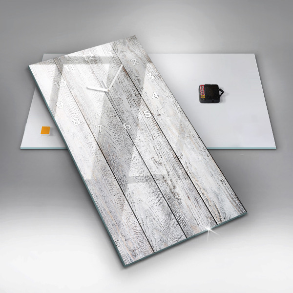 Vertical wall clock Painted boards