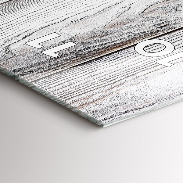 Vertical wall clock Painted boards