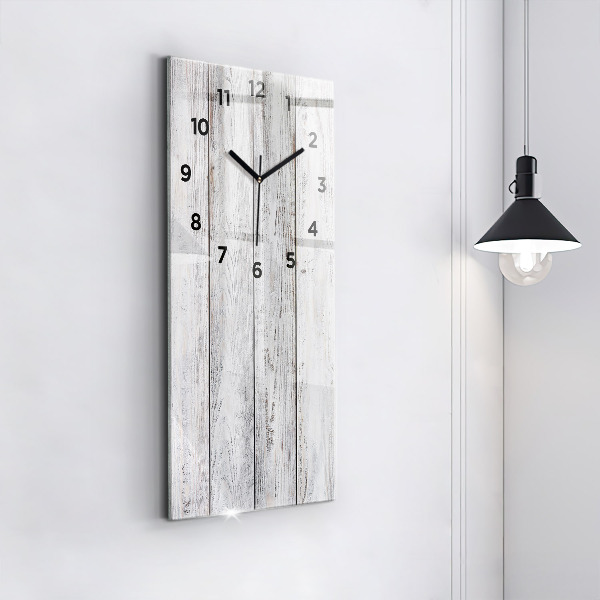 Vertical wall clock Painted boards