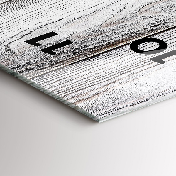 Vertical wall clock Painted boards