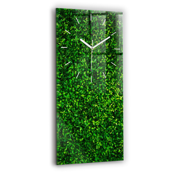 Vertical wall clock Hedge leaves