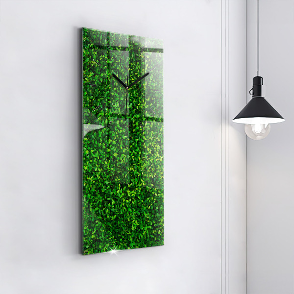 Vertical wall clock Hedge leaves
