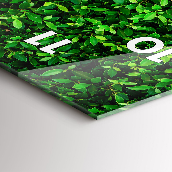 Vertical wall clock Hedge leaves