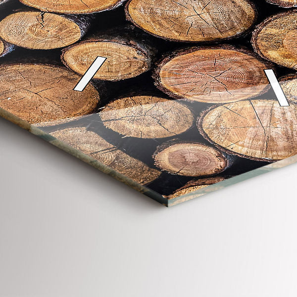 Vertical wall clock Tree rings