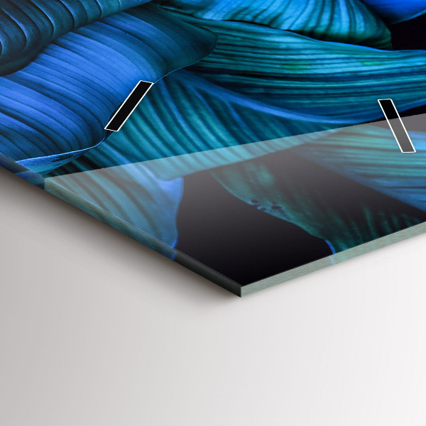 Vertical wall clock Tropical nature