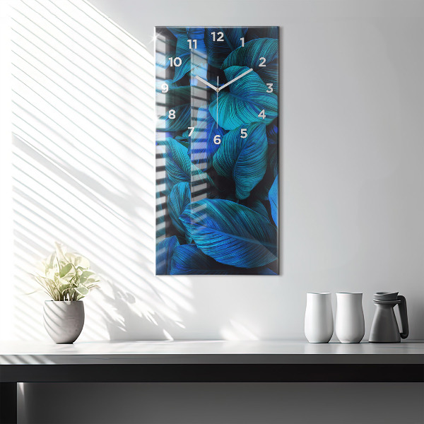 Vertical wall clock Tropical nature