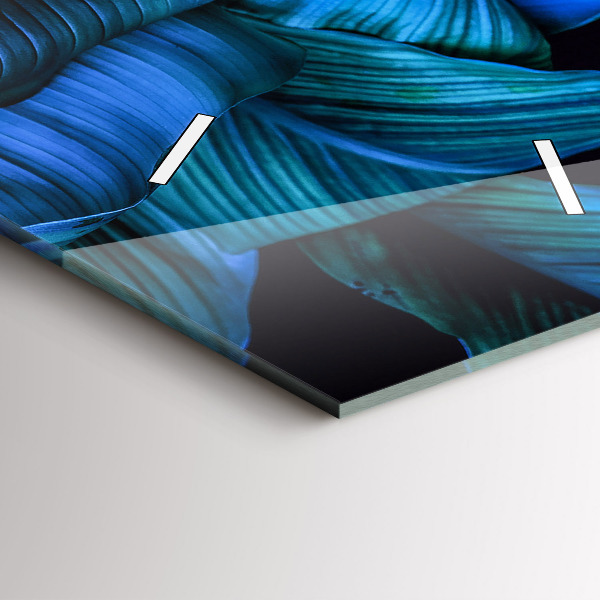 Vertical wall clock Tropical nature