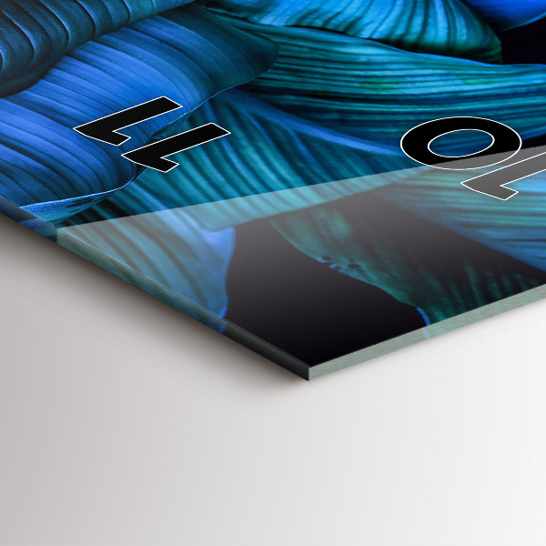 Vertical wall clock Tropical nature