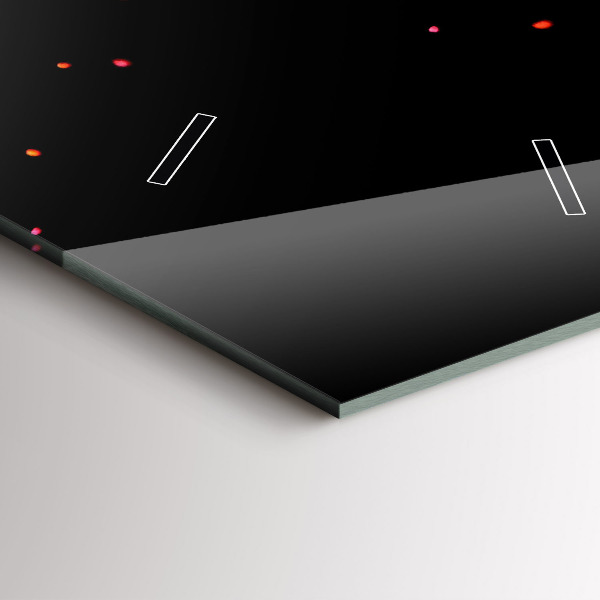 Vertical wall clock Explosion of colors