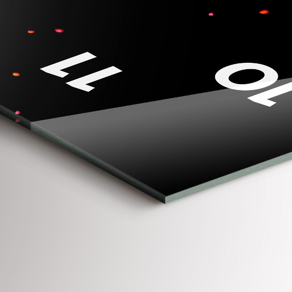 Vertical wall clock Explosion of colors