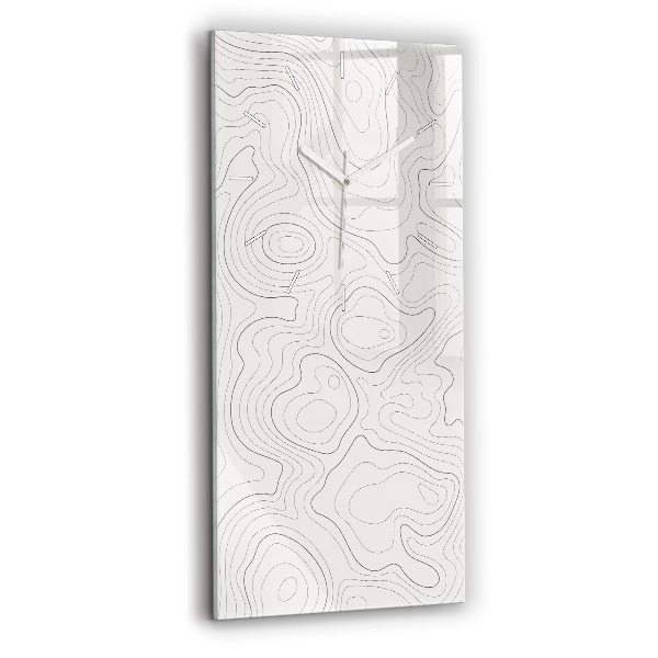 Vertical wall clock Abstraction spots